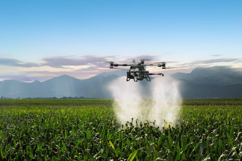 Drone DJI Agras T100 Dual Battery de pulverização agrícola