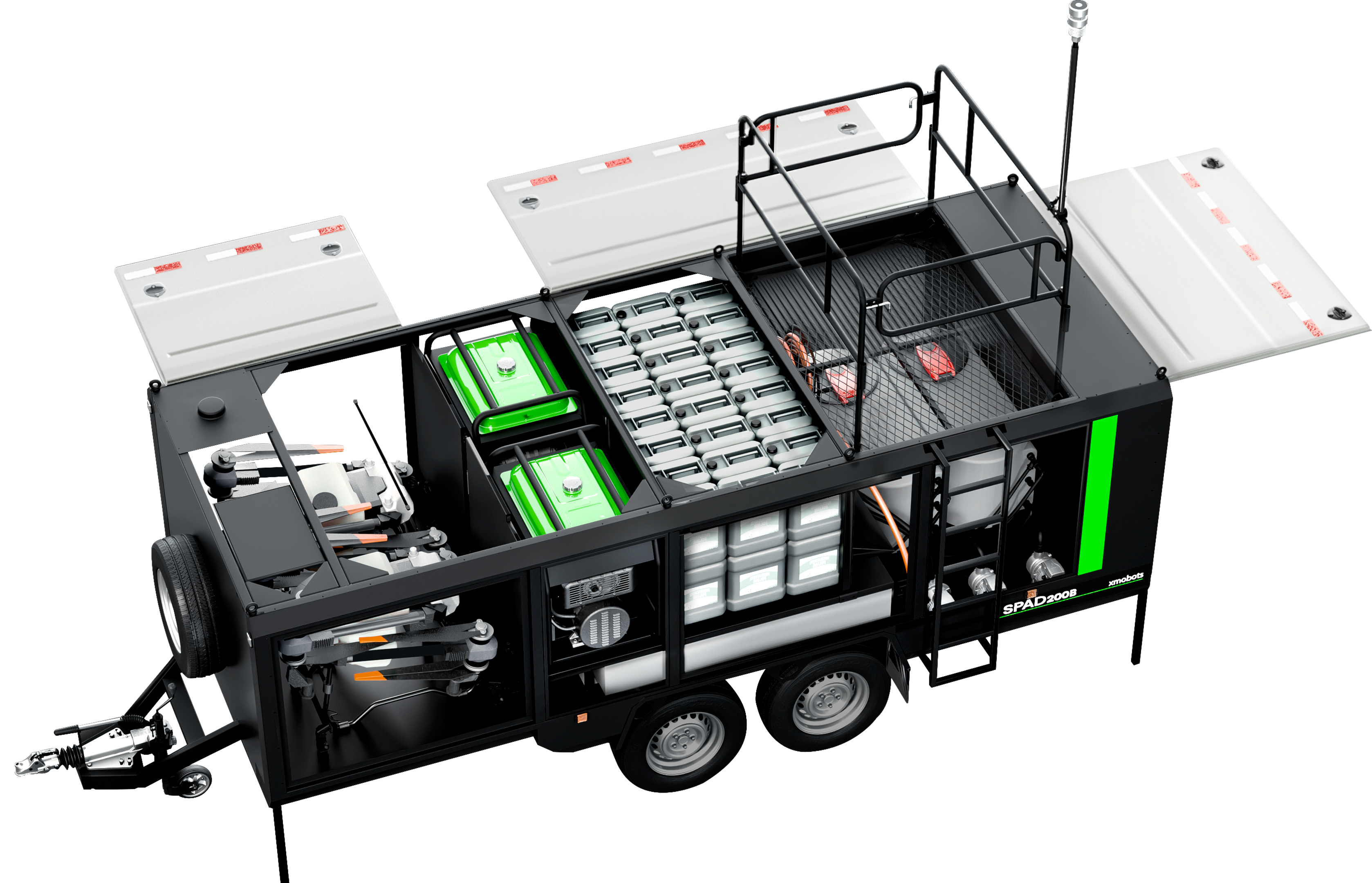 Sistema SPAD 200B de pulverização aérea — Xmobots